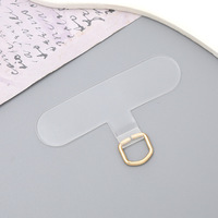 Casing HP pengganti bening Universal, casing Lanyard Patch tali gantungan ponsel dapat dilepas, Tab Tether untuk iPhone