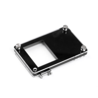Boîte rectangulaire en acrylique pour pierres précieuses 85x55mm Lucite Bijouterie Vitrine de stockage avec vis de fixation