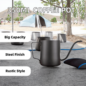 กาต้มน้ำสแตนเลสทรงคอห่าน ขนาด 350 มล. สำหรับชงกาแฟดริปและชงชา - Product Image 3