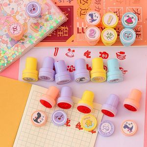 Cute Cartoon Reward <b>Stamps</b> For Children Kindergarten Praise Gift Seal Plastic 4-6Y Environmental Friendly - Product Image 2
