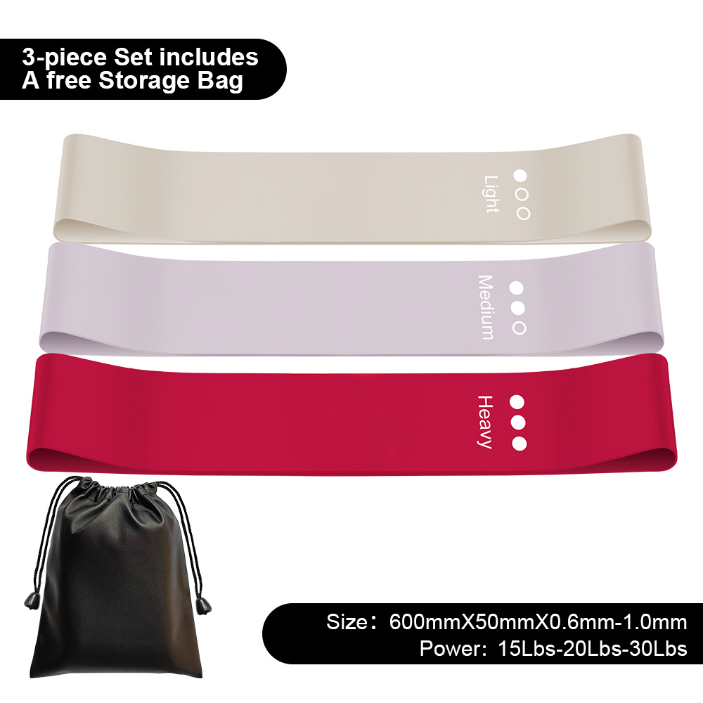 3 Multi-Color Resistance Band Set