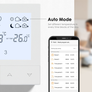 Termostato della sala di controllo del riscaldamento <span class=keywords><strong>a</strong></span> pavimento elettrico 16A Tuya WiFi <span class=keywords><strong>con</strong></span> sonda <span class=keywords><strong>sensore</strong></span> del pavimento esterno 3m - Product Image 5