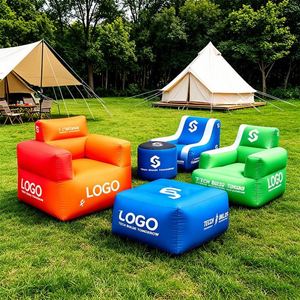Ensemble de canapés gonflables publicitaires sur mesure, fauteuil robuste en TPU scellé à l'air avec impression personnalisée pour exposition - Product Image 1
