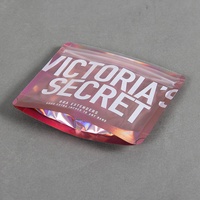 Emballage de sous-vêtements refermable au laser avec impression personnalisée sacs en mylar à fermeture éclair avec fenêtre transparente