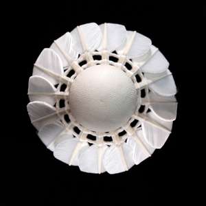 LINGMEI-80 flugzeug EG1130 Klasse eine Gänse feder China Großhandel BWF Ling Mei Schläger Badminton Federball - Product Image 5