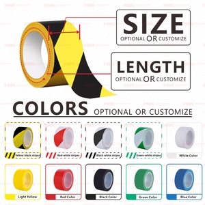 HWK Fabrik Maßgefertigtes PVC Warnband in Gelb und Schwarz mit Starkem Acrylkleber Notfall-Beschilderung Warnband - Product Image 3