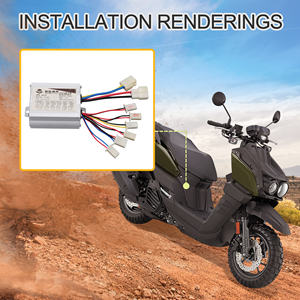 GOOFIT Régulateurs <span class=keywords><strong>de</strong></span> <span class=keywords><strong>vitesse</strong></span> <span class=keywords><strong>de</strong></span> moteur à brosse DC 36V 500W <span class=keywords><strong>pour</strong></span> scooter électrique Tricycle Brosse E-Bike Bicycle - Product Image 6