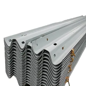 Hot DIP Galvanizado W Beam Highway Guardrail Hecho en acero de 3mm, recubrimiento de zinc personalizado