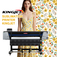 Imprimante jet d'encre numérique KingJet à sublimation, vente directe d'usine, modèle I3200, têtes d'impression 4720 pour transfert thermique et impression textile