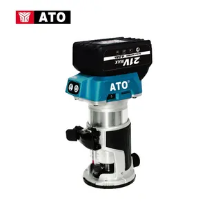 ATO A8121 Electric Router Trimmer Wood Milling Engraving Slotting Trimming Hand Carving Machine Cordless Brushless Trimmer