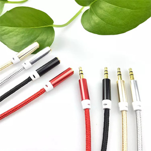 Câble d'extension audio 3,5 mm mâle vers femelle, tressé, plaqué or, TRS, cordon pour <span class=keywords><strong>casque</strong></span> auxiliaire - Product Image 3
