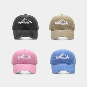 Casquette de baseball vintage délavée unisexe de haute qualité pour Amazon broderie de forêt de montagne pour les sports de plein air Jungle Them - Product Image 3