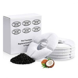 Wsy Lot de 4 filtres de remplacement à charbon actif pour fontaine à eau automatique pour chats - Product Image 6
