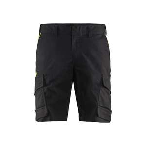 BLAKLADER - 144618329933C54 Industry <b>shorts</b> <b>stretch</b> Black/Yellow - EAN 7330509758465 <b>WORK</b> TROUSERS <b>WORK</b> <b>SHORTS</b> - Product Image 1