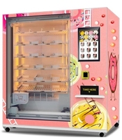 Distributeur automatique de produits frais multifonctionnel : cupcakes, sandwichs, sushis et macarons, service automatique pour les lieux commerciaux