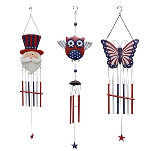 Metal Wind Spinner Yard Stake Stars and Stripes Décoration 4 juillet Patriot's Day pour patio, pelouse et jardin - Product Image 5