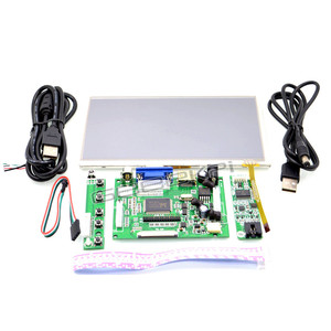شاشة لمس LCD سعوية من الألومنيوم مقاس 7 بوصات طراز 52Pi Z-0017 لـ <span class=keywords><strong>Raspberry</strong></span> <span class=keywords><strong>Pi</strong></span> 2/3/<span class=keywords><strong>4</strong></span> بدقة 1024×600 E571 - Product Image 2