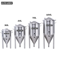Fermenteur à pression Guten 30-105L, réservoir à bière, kit de brassage à domicile, bouilloire à bière, système de brassage à domicile, fermenteur conique, réservoir de fermentation