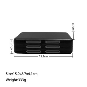 72 chủ thẻ trò chơi Dung lượng lưu trữ lớn không thấm nước vỏ cứng trường hợp cho 2 phụ kiện màu đen biểu tượng tùy chỉnh - Product Image 6