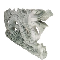 Dragon en jade naturel de Xiuyan, pierre précieuse, cristal de quartz de guérison, autres produits d'artisanat en cristal
