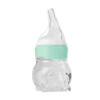 Nieuwe Aankomst Oem Hot Selling Bpa Gratis Pasgeboren Tepel Siliconen Voedsel Fruit Medicijn Water Draagbare Voeding Lepel Fles Met Lepel