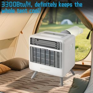 Aire Acondicionado Portátil Karinear de 3300 BTU y 110V con Manguera para Uso en Carpas de Camping - Product Image 4