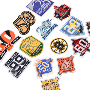 Topi 3d tambal tekanan panas Permainan sepak bola hari bordir besi pada Patch untuk pakaian topi nfl tim sepak bola besi pada logo Patch - Product Image 4