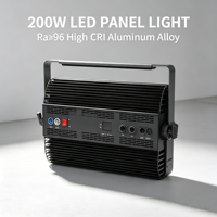 Panneau LED bicolore 200W, lumière de remplissage, CRI élevé Ra97, éclairage vidéo professionnel pour studio, avec 600 LED, portable, en alliage d'aluminium