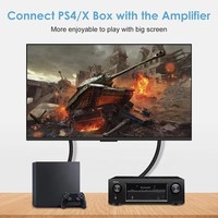 Câble audio numérique optique blindé tressé en PVC plaqué or Toslink coaxial mâle-mâle pour barre de son PS4, lecteur DVD, téléviseur, projecteur, haut-parleur