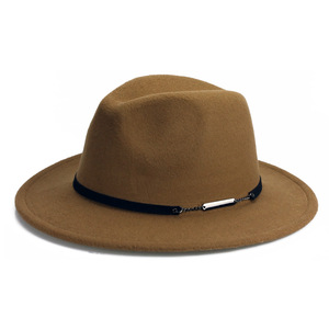 Sombrero Fedora Unisex de alta calidad, fieltro de poliéster informal, PU, la mejor venta al por mayor para fiesta en la playa, negocios, hombres, <span class=keywords><strong>mujeres</strong></span>, sombrero de Panamá, violación - Product Image 5