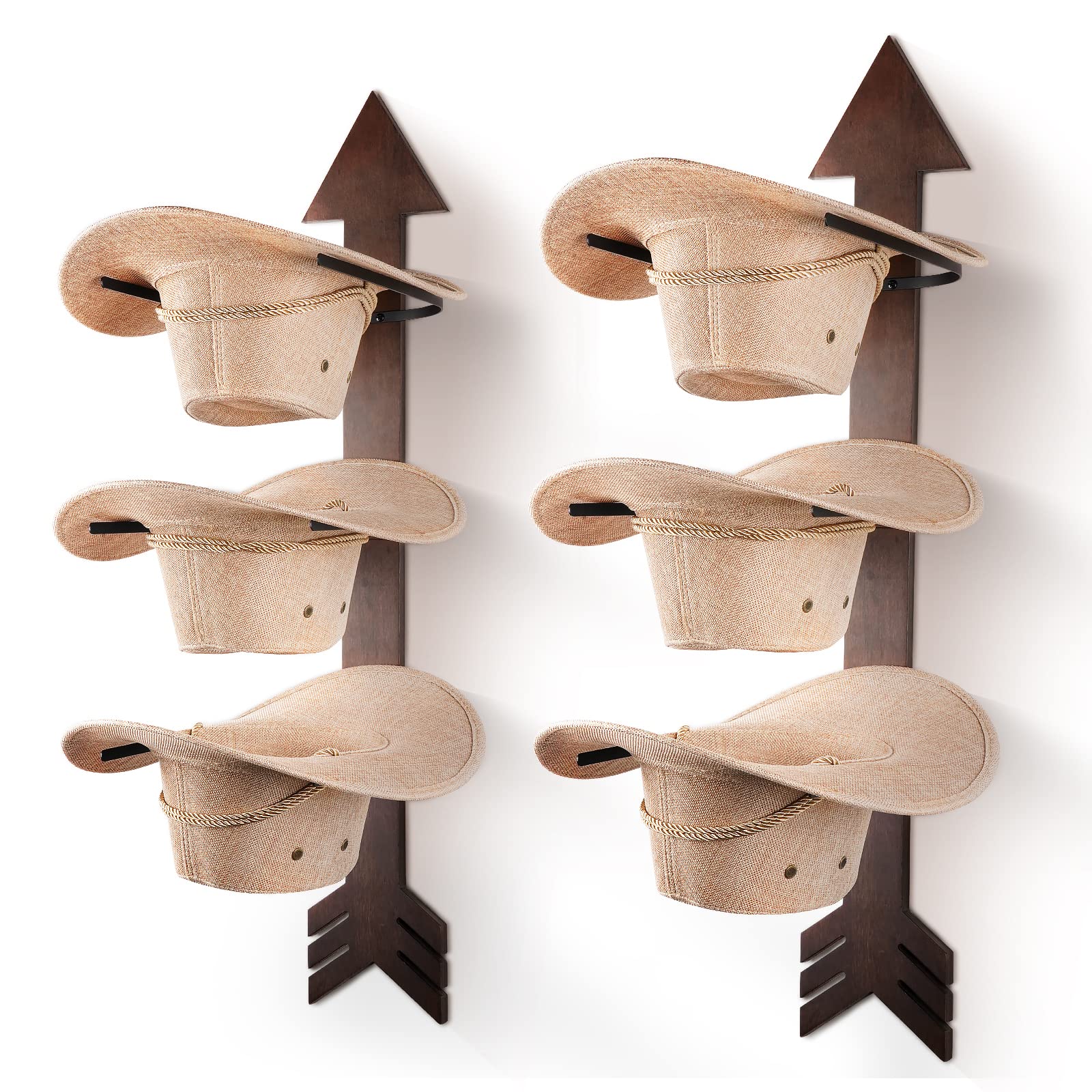Baseball Cap Organizer Cowboy Metal Horse Hat Rack Wall Mounted