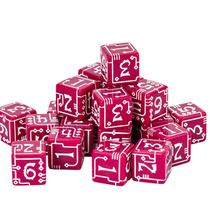 FACCUB Nuevo Dado de Resina Morado de 16mm D6, Estilo Mecánico, Digital, de Seis Caras, Accesorio para Juegos de Mesa - Product Image 4