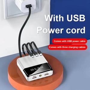 Batería Externa Portátil Mini de Alta Capacidad 3600mah-4500mah con Linterna LED, Entrada USB, Salida de 10W, Cables Incluidos - Product Image 4