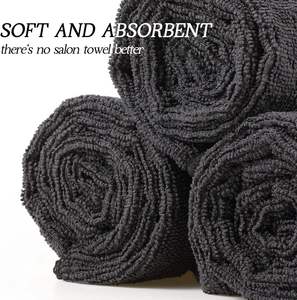 Serviette de Salon en Microfibre 400 GSM Séchage Rapide Absorbante Résistante à l'Eau de Javel Taille Personnalisée Réutilisable Prix Usine Coiffure - Product Image 4