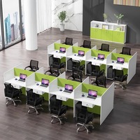 Table de bureau modulaire pour 4, 6, 8 ou 10 personnes, mobilier de bureau moderne, poste de travail, bureau moderne pas cher