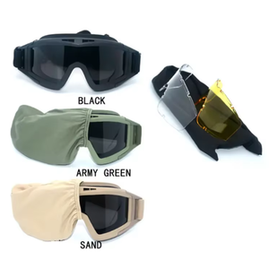 Lunettes tactiques anti-vent, anti-buée, avec lentilles interchangeables 3 couleurs, lunettes de sécurité pour sports de plein air, <span class=keywords><strong>tir</strong></span>, protection des yeux - Product Image 6