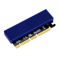 Adaptador de expansión de alta velocidad Hua Gaozhi HGZ2642 PCIe NVMe M.2 a PCIe3.0x4/x8/x16 para tarjeta de disco duro de estado sólido