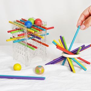 Juguete 2 en 1 con Palitos Extraíbles para Desarrollar Habilidades Motoras Finas, Aprender Matemáticas y Contar, Juegos Familiares, Juguetes de Viaje, Regalos para Niños y Adultos - Product Image 1