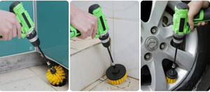 3Pcs Handheld Electric Drill <b>Brush</b> Pp Material Home for Kitchen Bathroom Car Toilet & <b>Window</b> Cleaning Custom Logo - Product Image 4