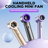 Nouveau Ventilateur Portable en Alliage d'Aluminium 2025, Mini Ventilateur à Main Haute Vitesse, Refroidissement Puissant, Batteries 2000-4000mAh Incluses