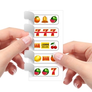 Casual Puzzle Game Theme 5 Chance Open Hd Data Security Serial Numbers Digital Printing Pull Tabs Gambling Tickets - Product Image 1