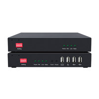 Extenseur HDMI 4K sur câble Cat5e/6/7 jusqu'à 492 pieds, Extenseur KVM HDMI 4K vers IP 150M, prend en charge USB2.0, audio, micro, RS232