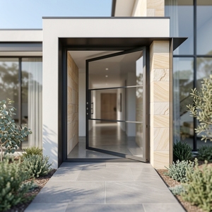 Portes intérieures modernes en fer forgé à ouverture manuelle, surface finie, pour hôtels et villas - Product Image 6