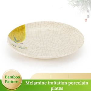 Plats de restaurant gastronomique Vaisselle en mélamine personnalisée Plats en plastique incassables Papier de décalcomanie <span class=keywords><strong>plat</strong></span> pour assiettes en mélamine - Product Image 3