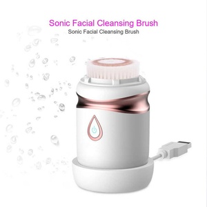 Brosse nettoyante faciale à vibrations soniques, imperméable, pour un nettoyage doux de la peau, pour la maison et les voyages - Product Image 2