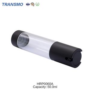 Flacon Airless de Luxe 50ml Transparent Vide en Plastique Personnalisable avec Pompe Airless, Étiquette Logo Personnalisé, Emballage pour Lotion - Product Image 4