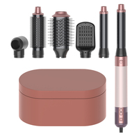 Ulelay Ionic 6 Styler à air chaud avec baril de bouclage automatique, séchage rapide, brosse sèche-cheveux BLDC, lissage, volumisation, rangement domestique
