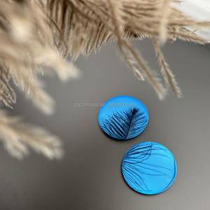 เหรียญสแตนเลสสีน้ำเงิน ขนาด 30 มม. เหรียญโลหะหนา 2 มม. สำหรับสลักเลเซอร์ พิมพ์ UV - Product Image 4