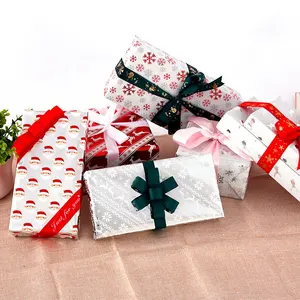 新款圣诞雪系列花束包装纸镀铝礼品包装纸