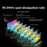 Projecteur Dangbei S7 Ultra Max 4K, compatible 3D, DLP, Android 11, home cinéma portable, haute luminosité, laser tricolore à faible émission de lumière bleue, garantie 3 ans